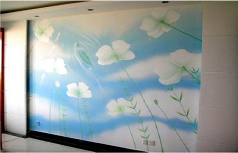 汉阴画墙绘怎么画好白云的蓬松感？