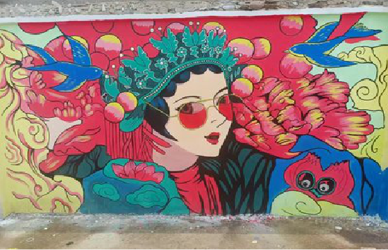 汉阴墙体彩绘-网红墙