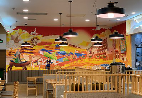 汉阴商业空间彩绘介绍。