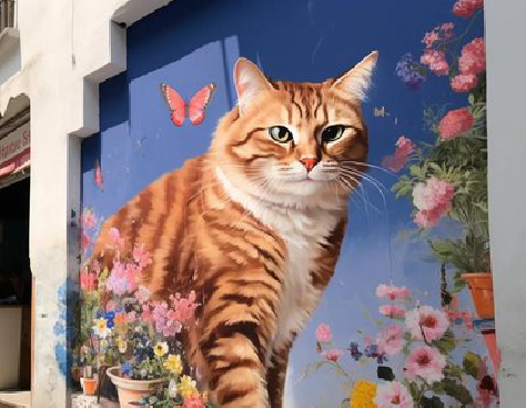 汉阴自己绘制有个性的手绘墙